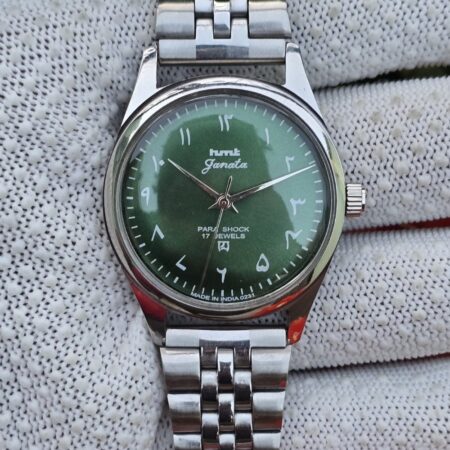 HMT Janata hand wanding Men's steel transparant back 17 Jewels Mod Wrist watch