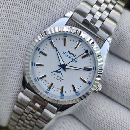 HMT Himalaya Mechanical Hand Winding Fluted Basel Men’s Steel Mod wrist watch