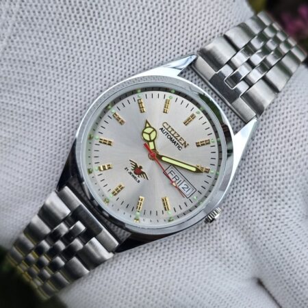 Citizen Automatic Men’s Stainless Steel 21 Jewels Day-Date Vintage Mod Wrist Watch
