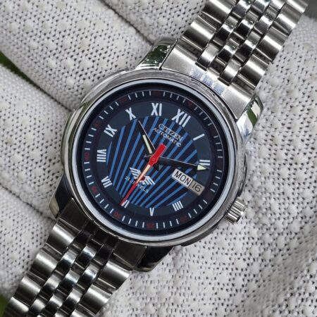 Citizen Automatic Men’s Stainless Steel 21 Jewels Day-Date Vintage Mod Wrist Watch