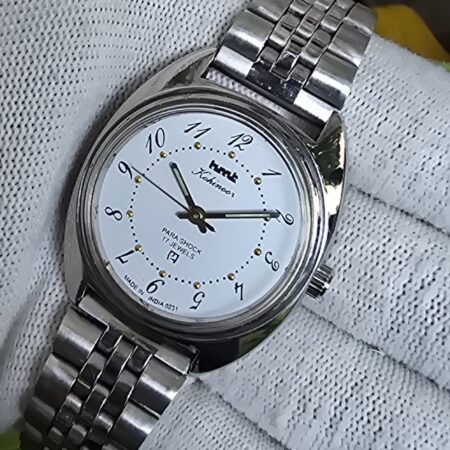 HMT Kohinoor vintage hand wanding Men's steel Watch back 17 Jewels Mod Wrist watch