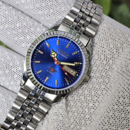 Citizen Automatic Men’s Stainless Steel 21 Jewels Day-Date Vintage Mod Wrist Watch