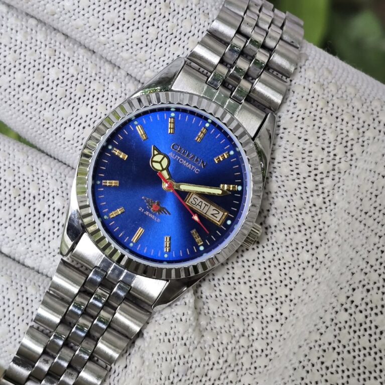 Citizen Automatic Men’s Stainless Steel 21 Jewels Day-Date Vintage Mod Wrist Watch