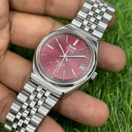HMT Tareeq Mechanical Hand Winding Men's Steel See Thru Back 17 Jewels Vintage Mod Wrist Watch