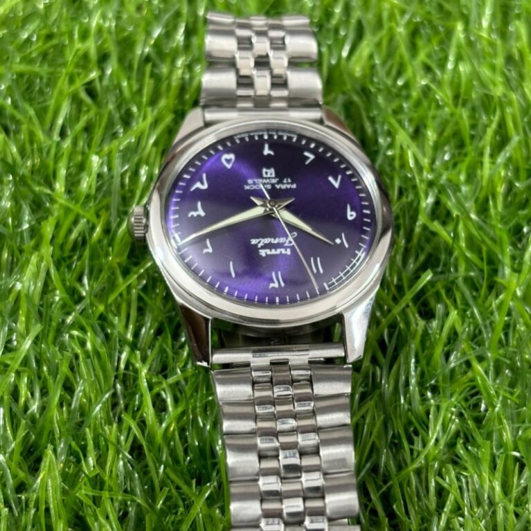 HMT Janata Mechanical Hand Winding Men’s Steel Mod Wrist watch Exhibition case back