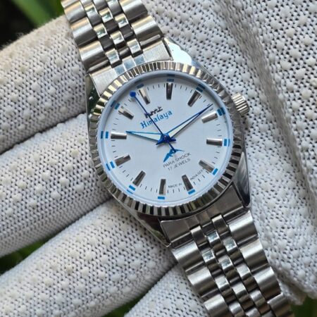 HMT Himalaya Mechanical Hand Winding Fluted Basel Men’s Steel Mod wrist watch