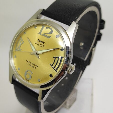 HMT Pilot Mechanical Hand Winding Men’s Steel Mod wrist watch