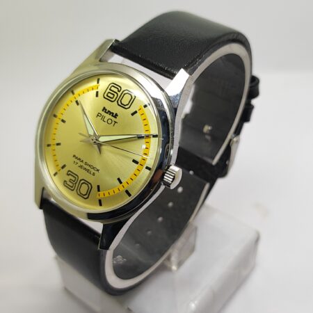 HMT Pilot Mechanical Hand Winding Men’s Steel Mod wrist watch