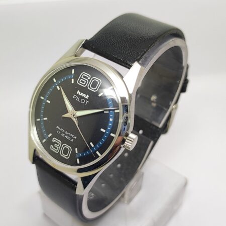 HMT Pilot Mechanical Hand Winding Men’s Steel Mod wrist watch