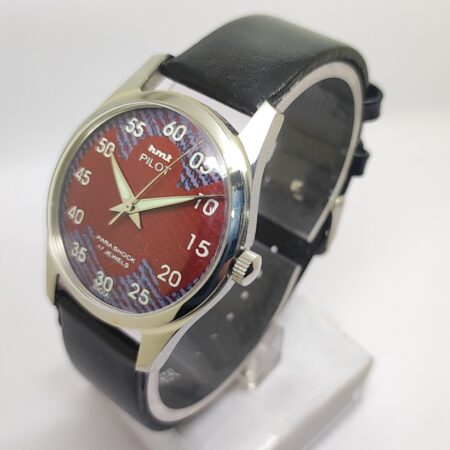 HMT Pilot Mechanical Hand Winding Men’s Steel Mod wrist watch