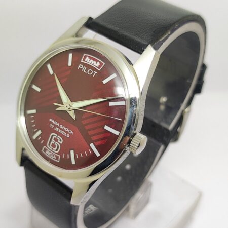 HMT Pilot Mechanical Hand Winding Men’s Steel Mod wrist watch