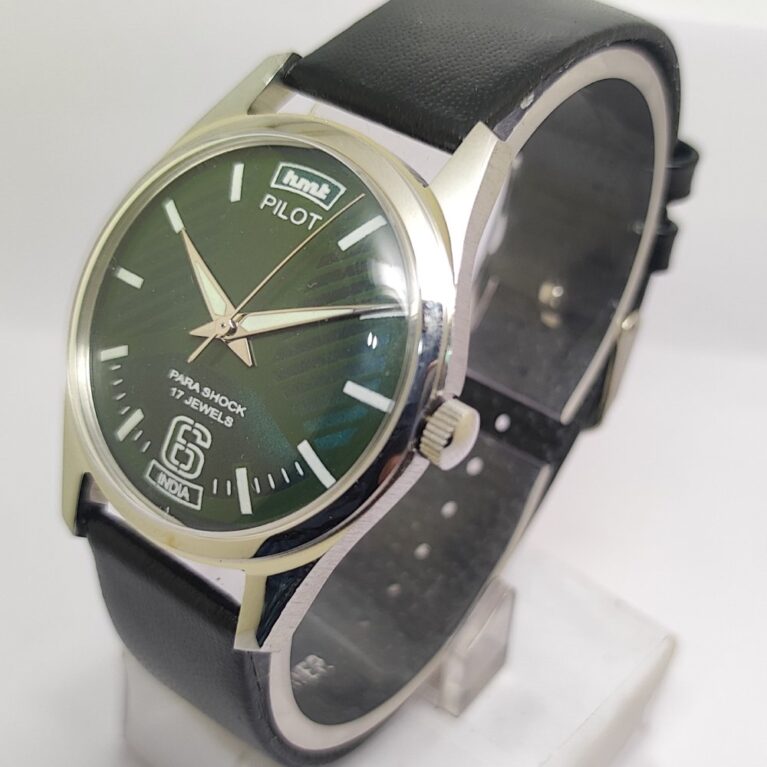 HMT Pilot Mechanical Hand Winding Men’s Steel Mod wrist watch