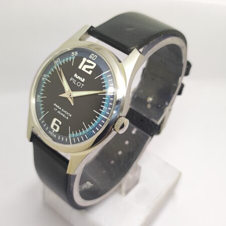HMT Pilot Mechanical Hand Winding Men’s Steel Mod wrist watch