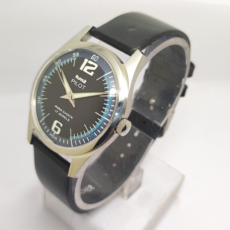 HMT Pilot Mechanical Hand Winding Men’s Steel Mod wrist watch