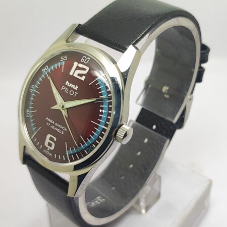 HMT Pilot Mechanical Hand Winding Men’s Steel Mod wrist watch