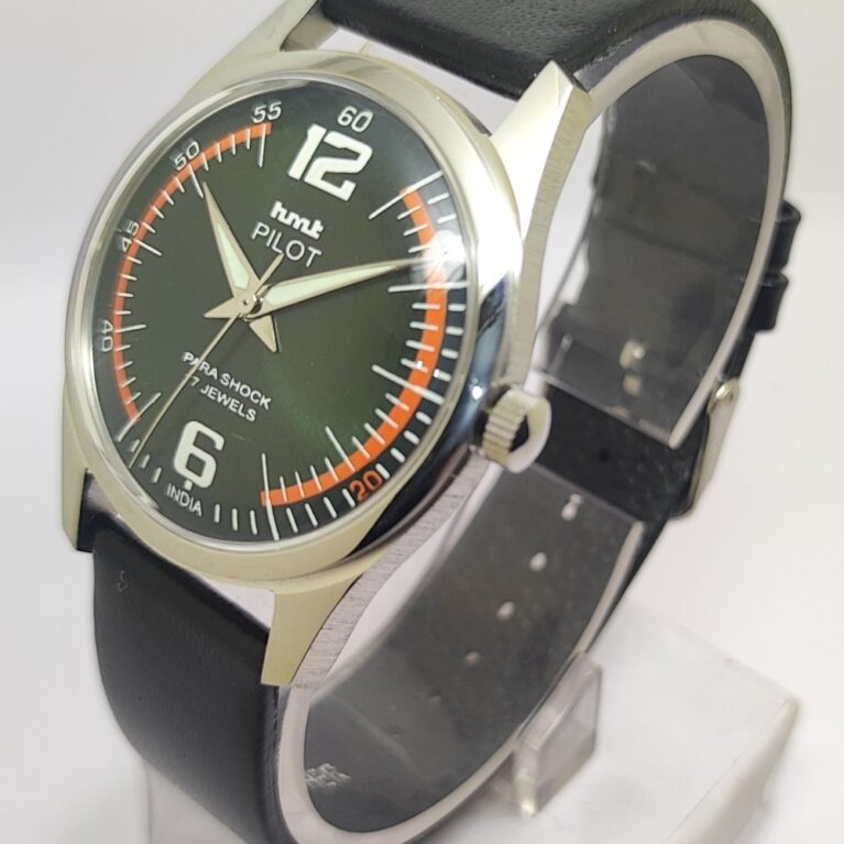 HMT Pilot Mechanical Hand Winding Men’s Steel Mod wrist watch