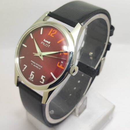HMT Pilot Mechanical Hand Winding Men’s Steel Mod wrist watch