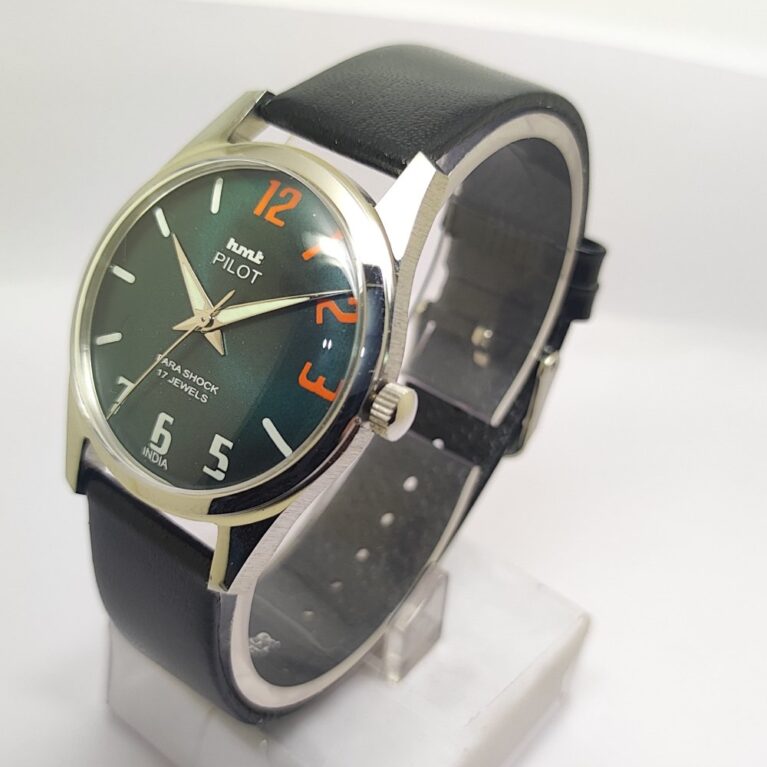 HMT Pilot Mechanical Hand Winding Men’s Steel Mod wrist watch