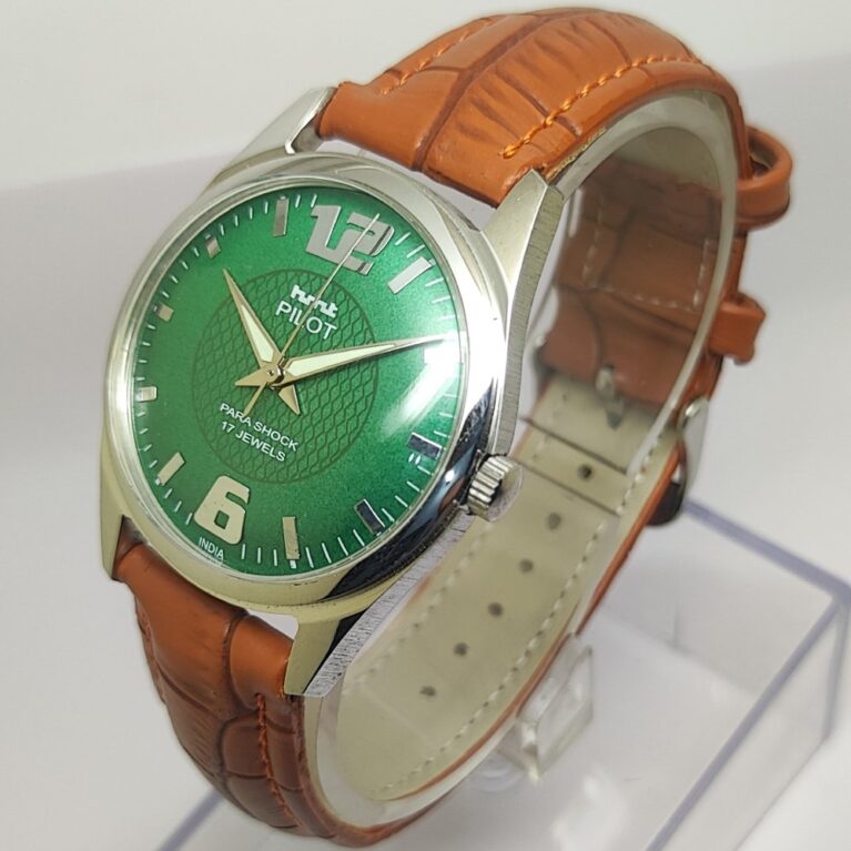 HMT Pilot Mechanical Hand Winding Men’s Steel Mod wrist watch