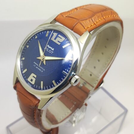 HMT Pilot Mechanical Hand Winding Men’s Steel Mod wrist watch