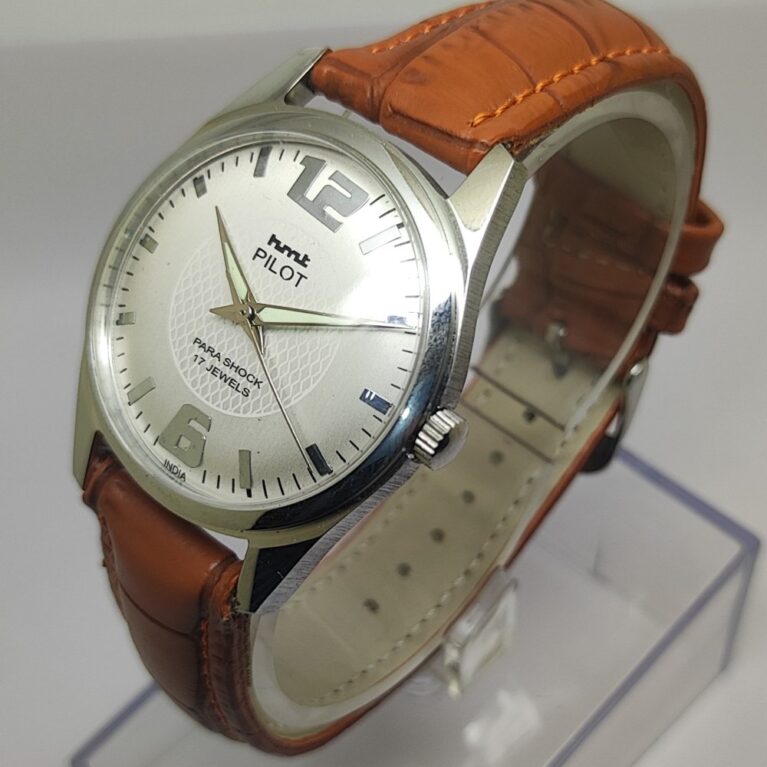 HMT Pilot Mechanical Hand Winding Men’s Steel Mod wrist watch