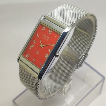 Seiko Quartz Slim Men Japanese Refurbished Mod wrist watch