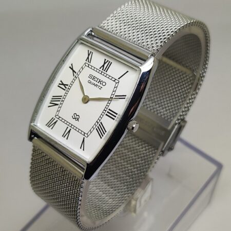 Seiko Quartz Slim Men Japanese Refurbished Mod wrist watch