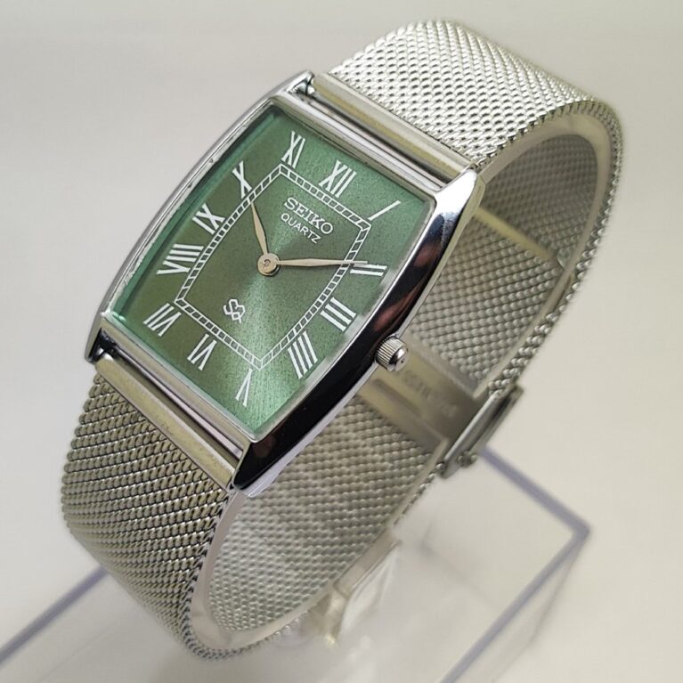 Seiko Quartz Slim Men Japanese Refurbished Mod wrist watch