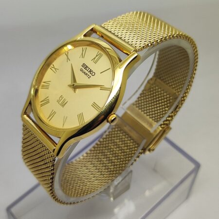 Seiko Quartz Slim Men Japanese Refurbished Mod  wrist watch