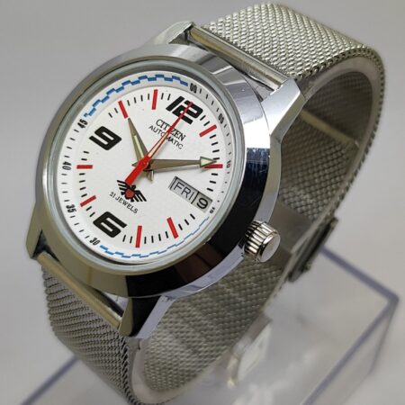 Citizen Automatic Men Day Date 21 Jewels Japanese Mod Wrist Watch