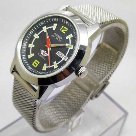 Citizen Automatic Men Day Date 21 Jewels Japanese Mod Wrist Watch