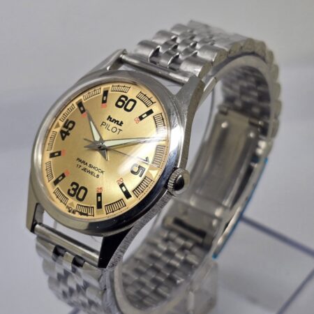 HMT Pilot Mechanical Hand Winding Men’s Steel Mod wrist watch