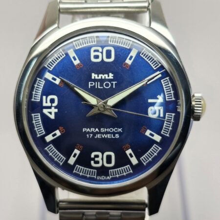 HMT Pilot Mechanical Hand Winding Men’s Steel Mod wrist watch