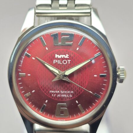 HMT Pilot Mechanical Hand Winding Men’s Steel Mod wrist watch