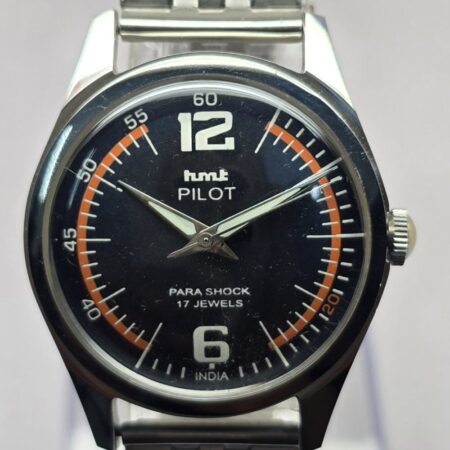 HMT Pilot Mechanical Hand Winding Men’s Steel Mod wrist watch