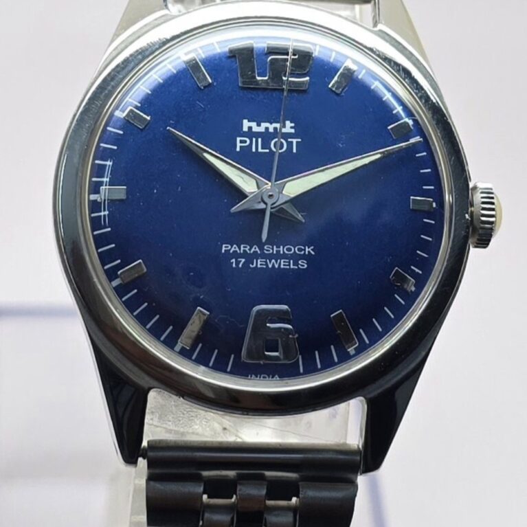 HMT Pilot Mechanical Hand Winding Men’s Steel Mod Wrist watch