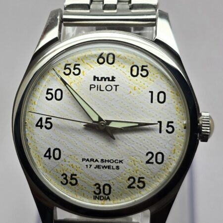 HMT Pilot Mechanical Hand Winding Men’s Steel Mod wrist watch